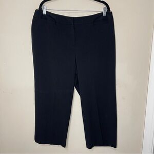 ❄️3/$18 STYLE & CO Black Straight Leg Capri Stretch Dress Pant, Size 14